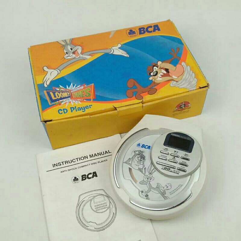 DISCMAN CD PLAYER BCA LOONEY TUNES (WHITE)