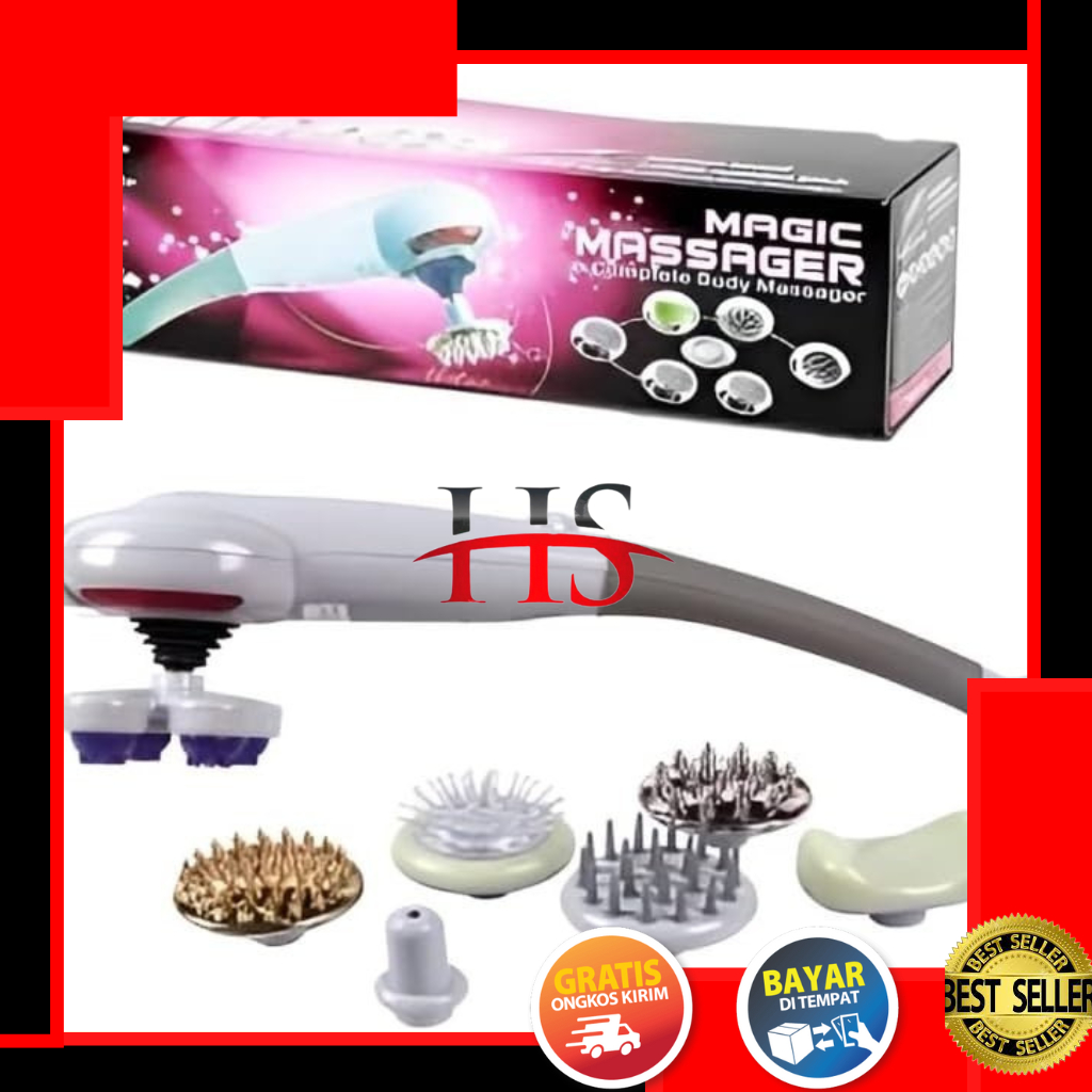 Alat Pijat Elektrik Magic Body Massager 8 in 1 Fascial Massage