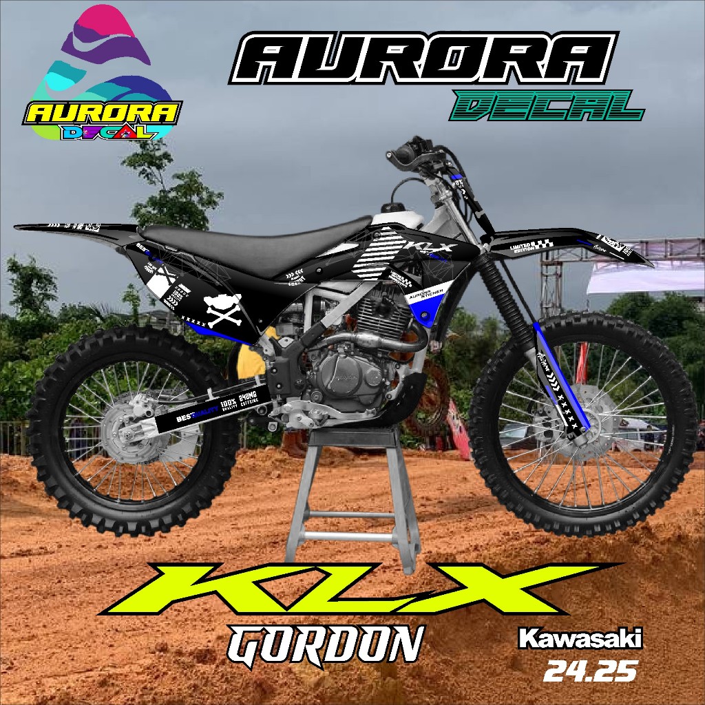 COD DECAL STICKER KLX GORDON TERBARU   KLX GORDON BODY CRF BODY GORDON DTRACKER KLX GOORDON FULL SET
