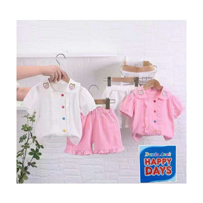 BAJU STELAN ANAK PEREMPUAN, stelan balita, stelan anak import