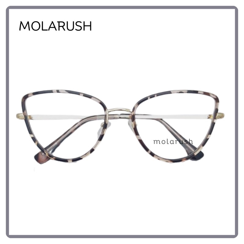 FREE MINUS Kacamata Cat Eye wanita Lensa Photocromic bluecromic antiradiasi blueray Frame 98525 | KA