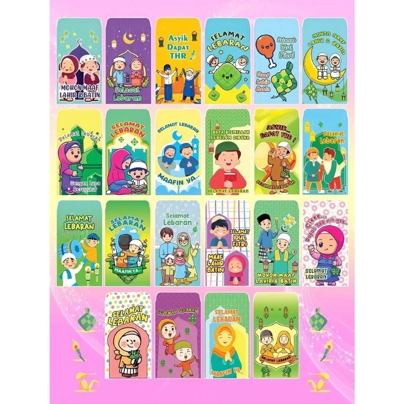 

Amplop Lebaran motif lucu 2024