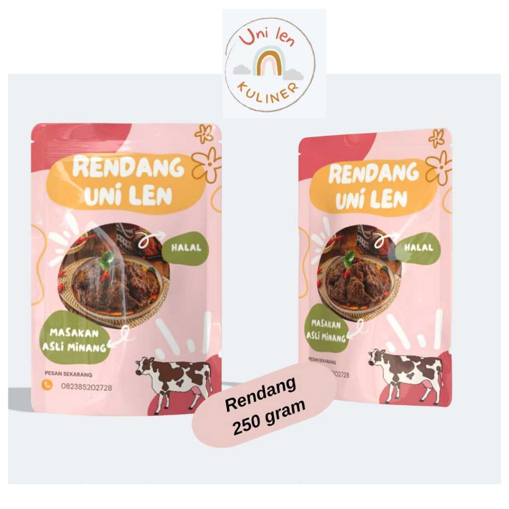 

Rendang kuliner uni Len dimasak dengan bumbu2 yang lengkap asli daging sapi pilihan dan fres