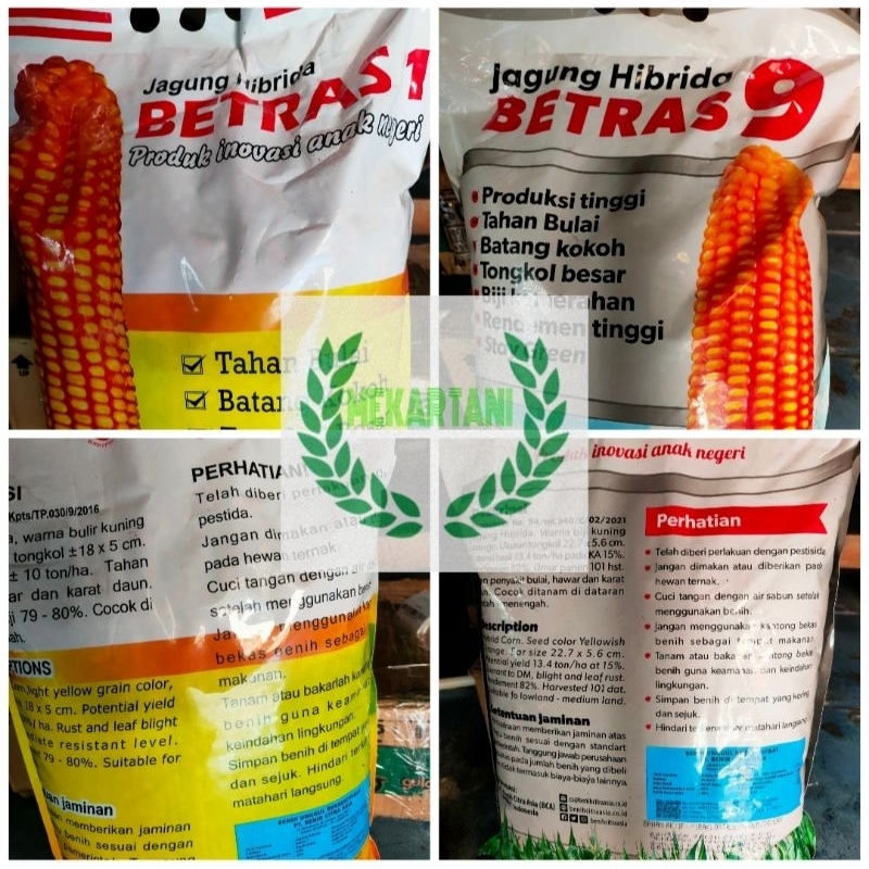 Benih jagung 5kg betras 9 kemasan betras1 betras10 betras4