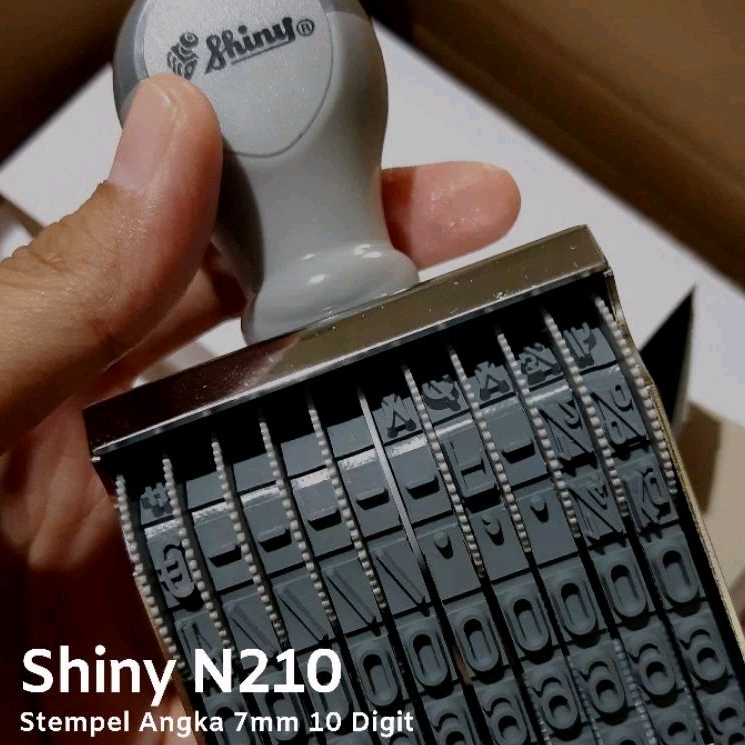 

Stempel Angka 10 Digit 9mm 7mm Manual Shiny N110 N-110 N210 N-210