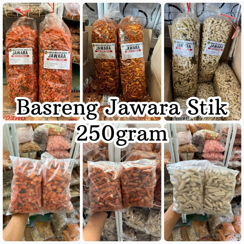 

JAWARA Basreng Stik 250gram - 500gram | Pedas Jeruk Purut - Pedas Sedang - Original Daun Jeruk