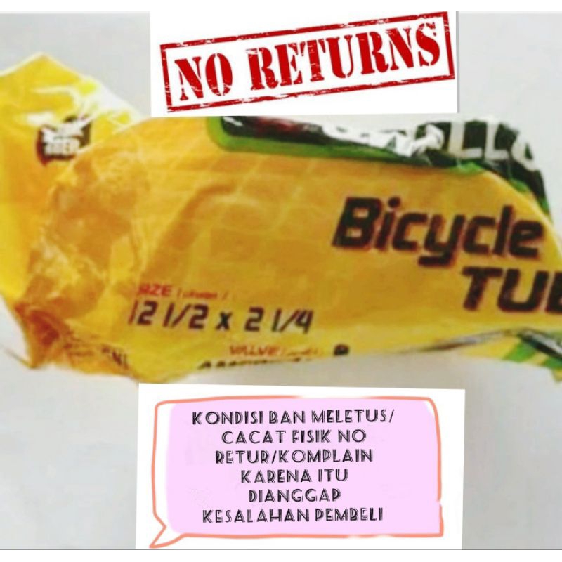 BAN DALAM SEPEDA ANAK UKURAN 12