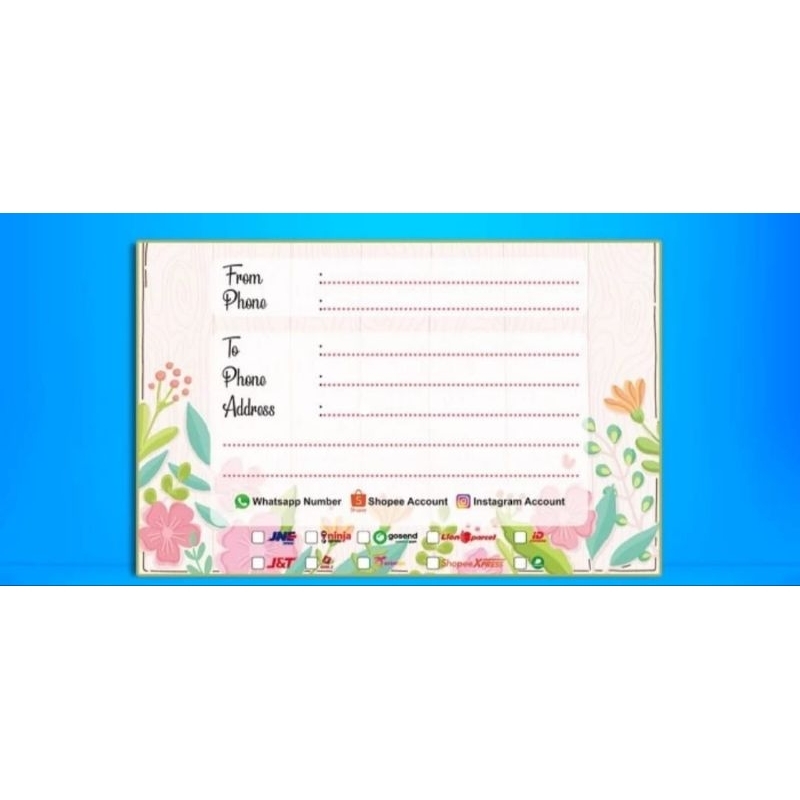 

stiker label olshop 1pcs