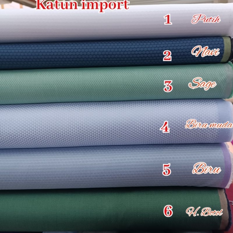 Kain katun doby premium bahan kemeja dan Koko motif etnik
