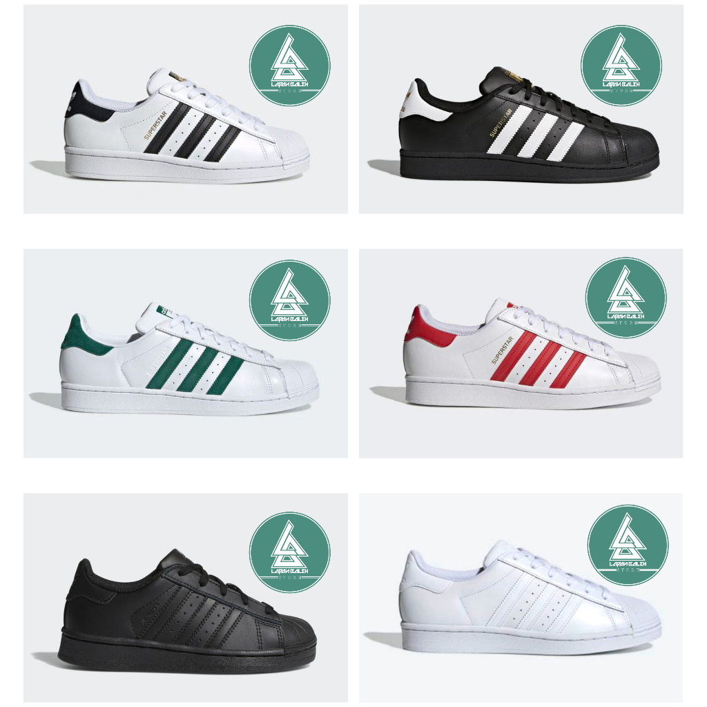 Sepatu Adidas Superstar X Reigning Champ 100% BNIB Putih Hitam Sepatu Sekolah Pria & Wanita Terbaru