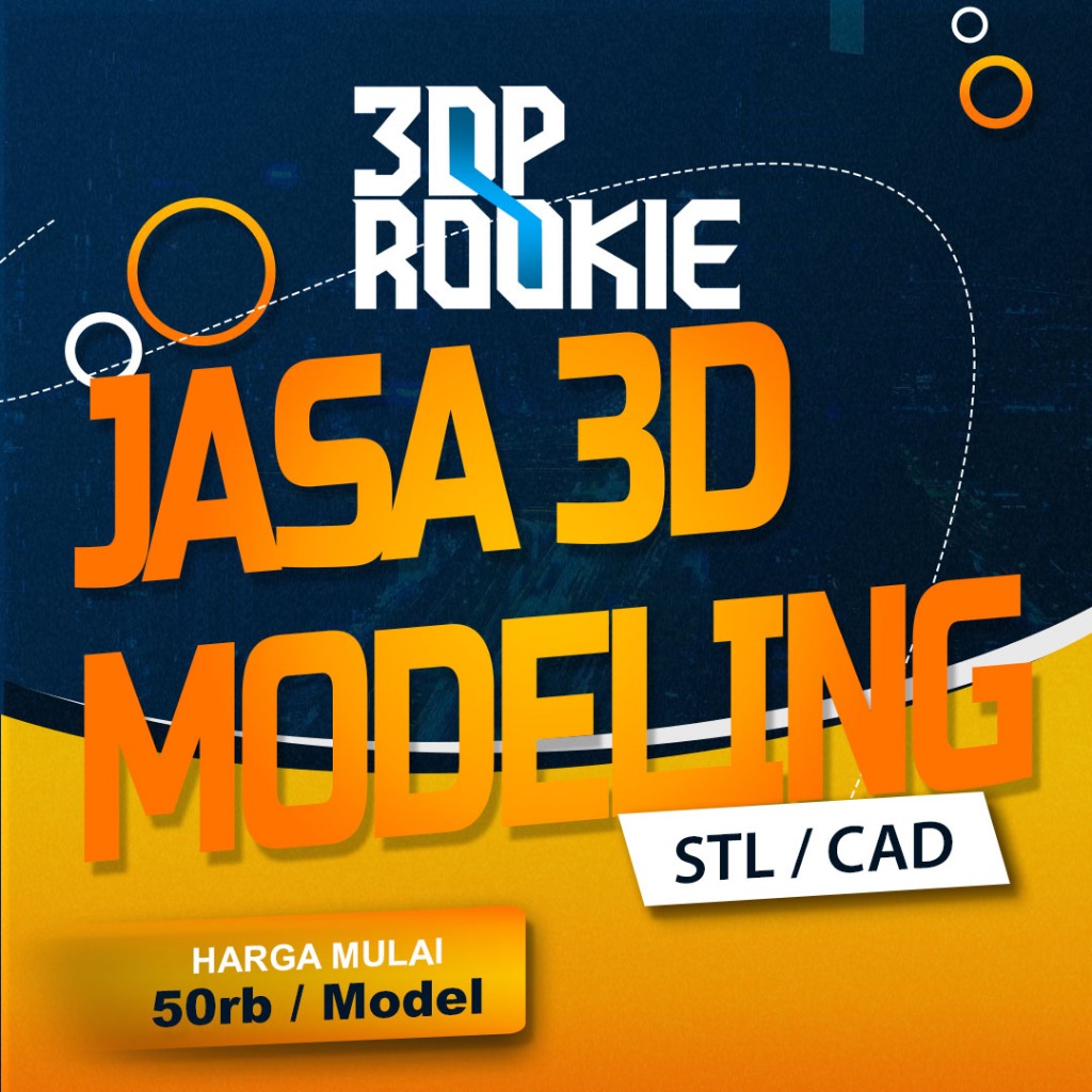 Jasa Desain 2D dan 3D untuk Printing atau Fabrikasi STL, CAD, STEP