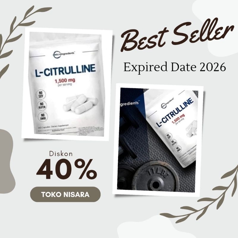 Microingredients L Citrulline Original 1500mg - Micro 360 Capsules