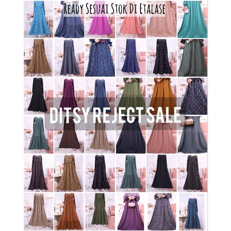 READY SIAP KIRIM DITSY REJECT DEFECT SALEE❗DRESS LITTLE NIGHTGOWN GAMIS MOSLEM PAJAMAS ROYAL VISCOSE