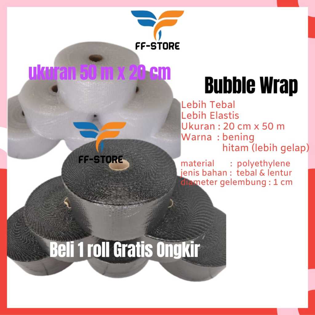 

[INSTANT] [50Mx25Cm] Bubble Wrap 25cm x 50m Hitam / Bening Packing Online Shop Bandung Roll Buble Wrap Bubble Wrap Roll Bubble Warp Bable Warp Buble Warp Buble Warp Roll Plastik Buble Wrap Bubble Wrap Meteran Plastik Wrapping Barang Packing