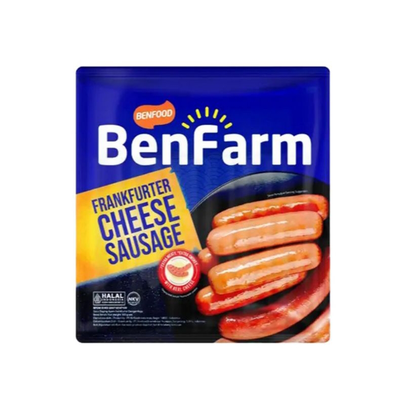 

Benfood Benfarm Frankfurter Cheese Sausage 300gr / Sosis Keju