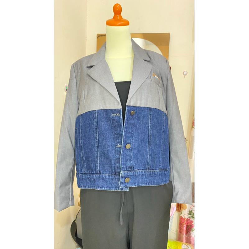 blazer two tone mantull