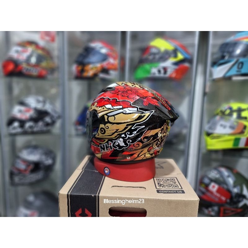 NHK R1 ELITE ORTOLA SERI 6 BLACK GOLD RED HRLM OPEN FACE