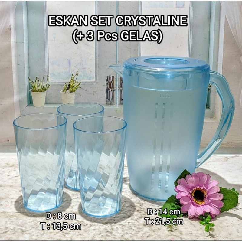 ESKAN SET CRYSTALINE + GLASS