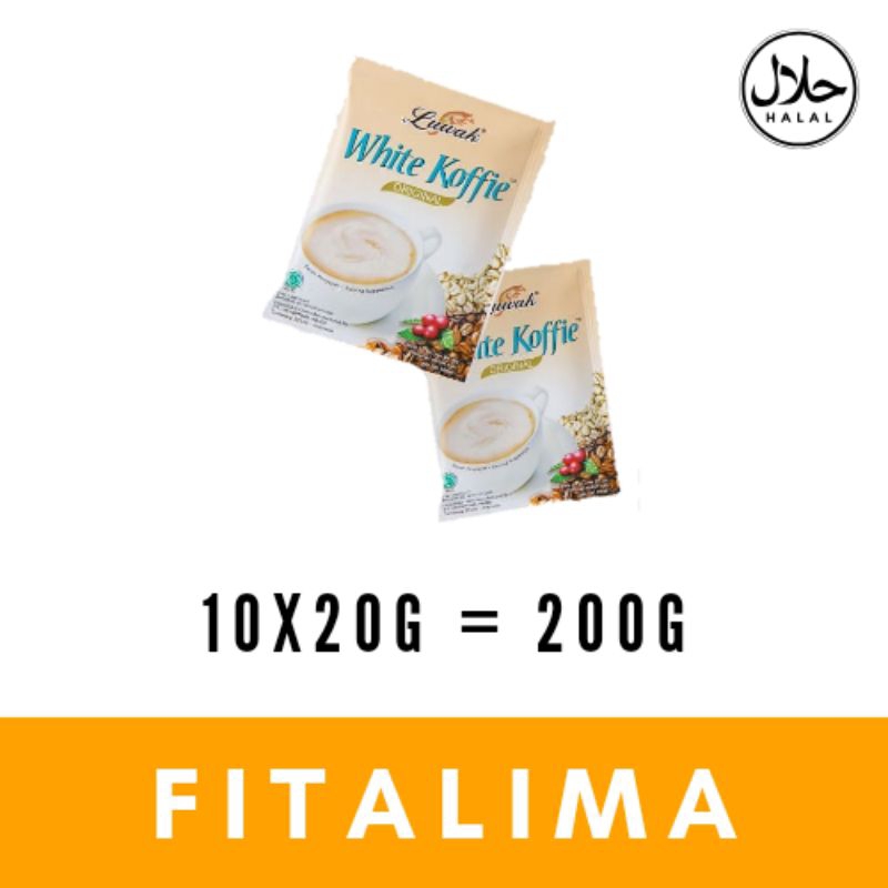 

Luwak white koffie coffee original 10x20g