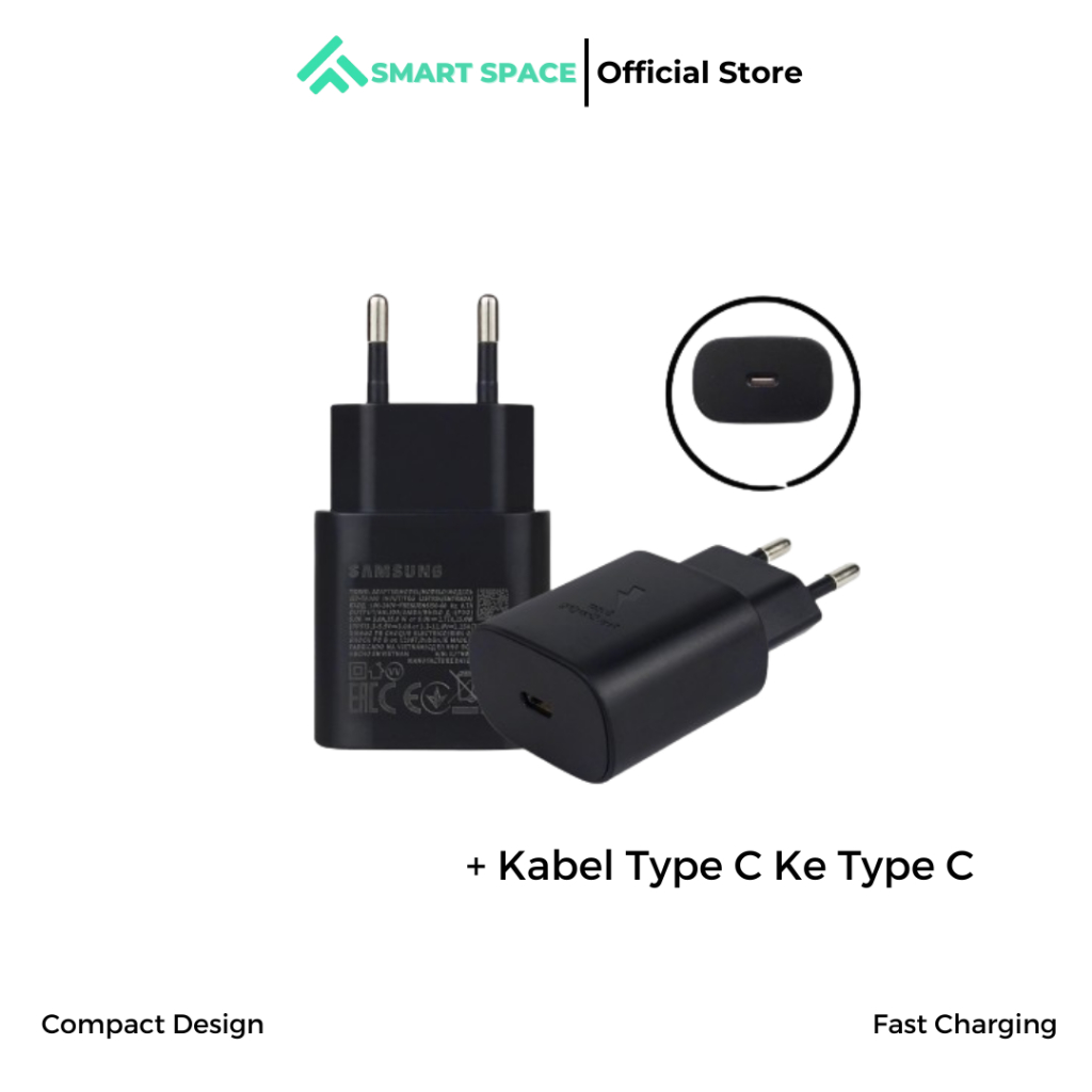 [SPCE] CHARGER CABLE SET BATOK+KABEL EP-TA800 CHARGER SAMSUNG NOTE 10 FAST CHARGING 25W Makassar