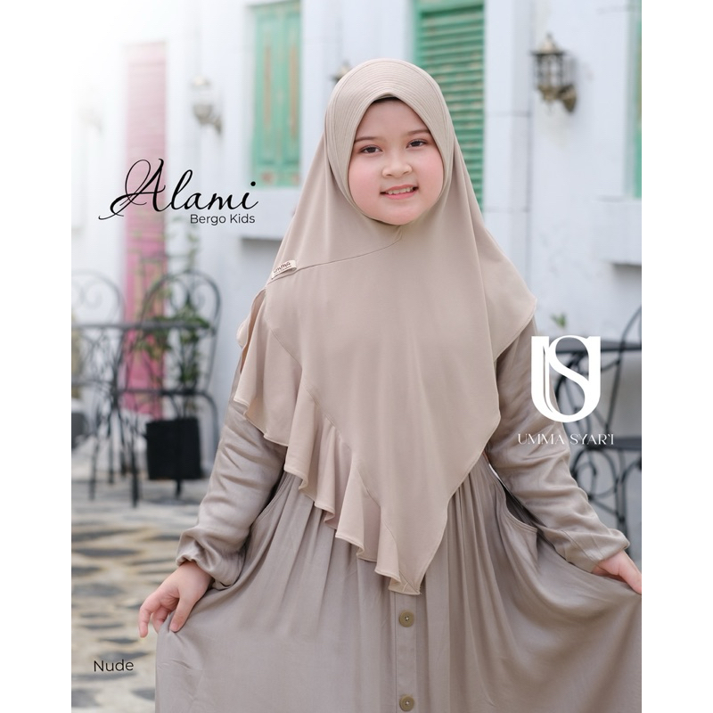 UMMA SYARI - Alami bergo anak bahan jersey ITY Design original UMMA pet Antem khas UMMA nyaman dipak