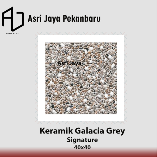 Keramik Lantai Kasar Mulia Signature 40x40 Galacia Grey