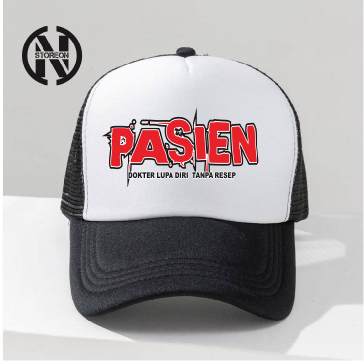 TOPI TRUCKER CAPS LOGO DOKTER LUPA DIRI PASIEN//TOPI GAYA BISBOL CAPS LOGO DOKTER LUPA DIRI PASIEN /