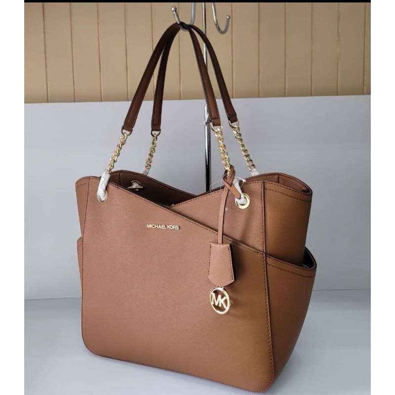 Tas Mk Jet Set Travel large xchain  shoulder tote  bag original