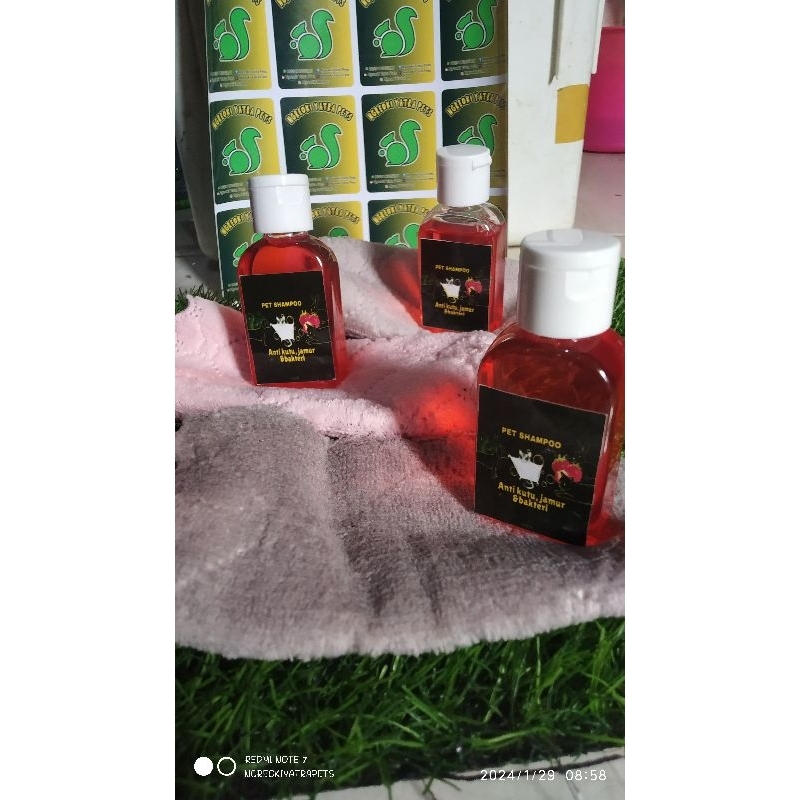 sabun + handuk khusus hewan kecil seperti SG, bajing, tupai