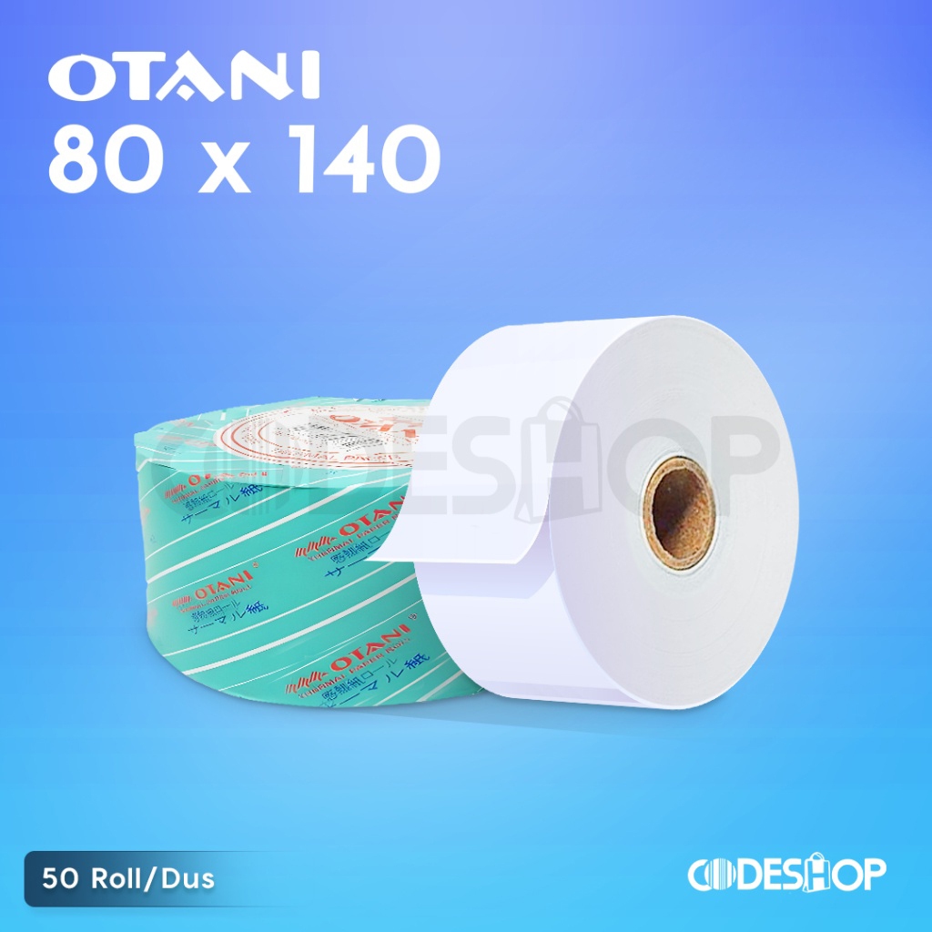 

Original Kertas Thermal 80 x 140 mm OTANI Struk Hitam Printer Kasir
