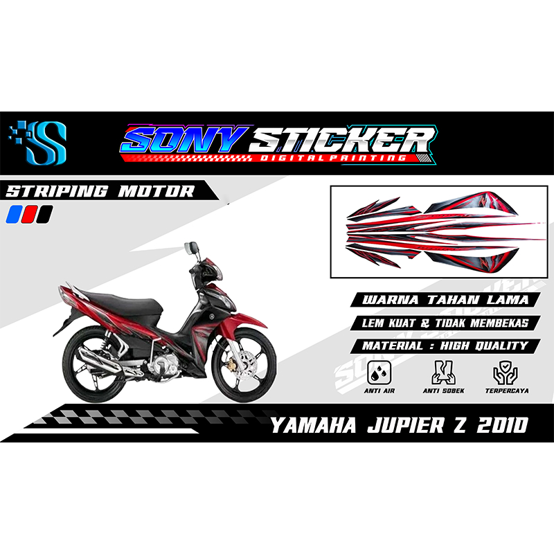 Stiker List Body Motor Jupiter Z 2010 - Striping Standar Yamaha Jupiter Z Tahun 2010