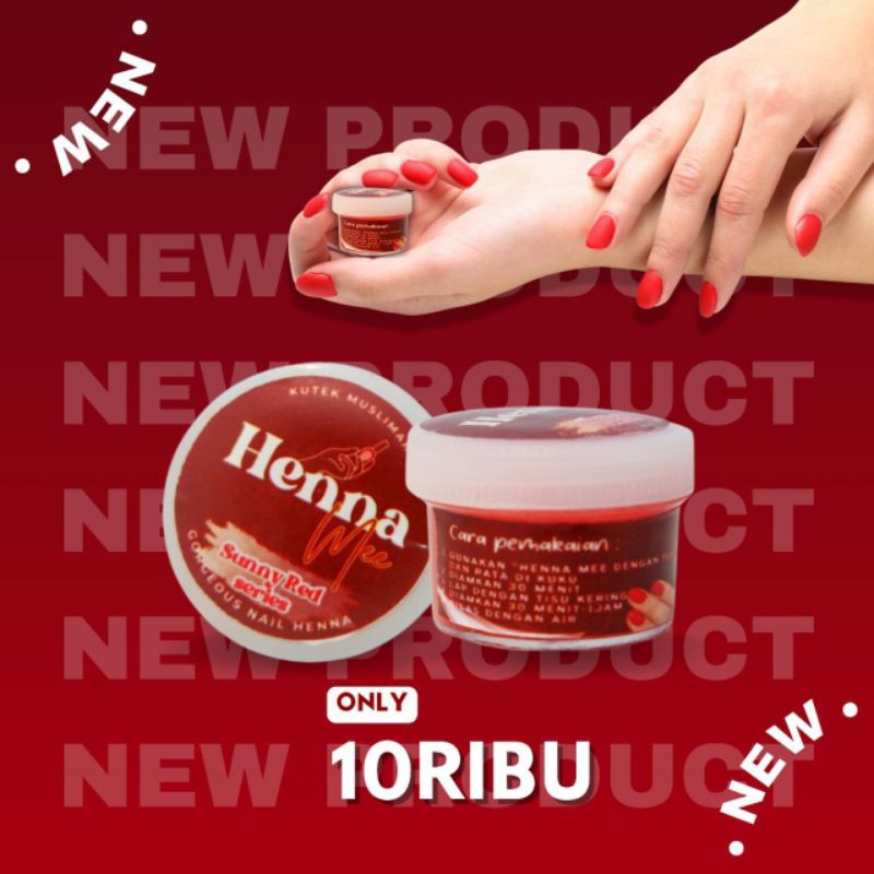 (ECER) HENNA MEE/HENNA HALAL MASA KINI/KUTEK MUSLIMAH/KUTEK HALAL/INAI KUKU/HENNA KUKU HALAL UNTUK S