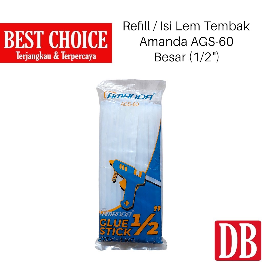 

Refill Lem Bakar / Lem Lilin / Glue Stick Besar Amanda AGS-60 (1pcs)