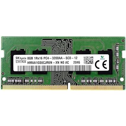 SK Hynix 8GB SODIMM DDR4 3200 PC4 1Rx16 HMAA1GS6CJR6N-XN SO-DIMM Laptop RAM Memory