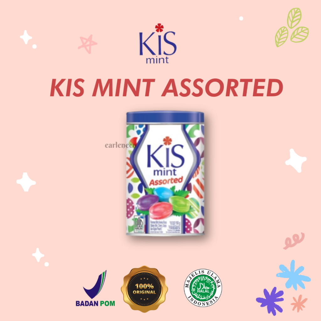 

kis mint assorted PERMEN KISS MINT kaleng 150g