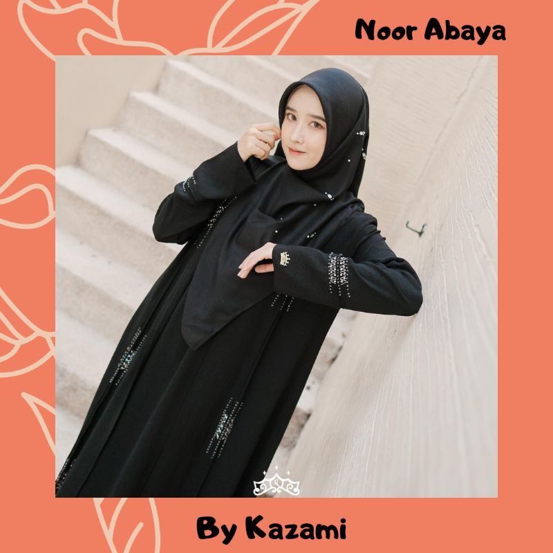 Noor Abaya by Kazami / Abaya Hitam / Abaya Kazami / Dress Kazami