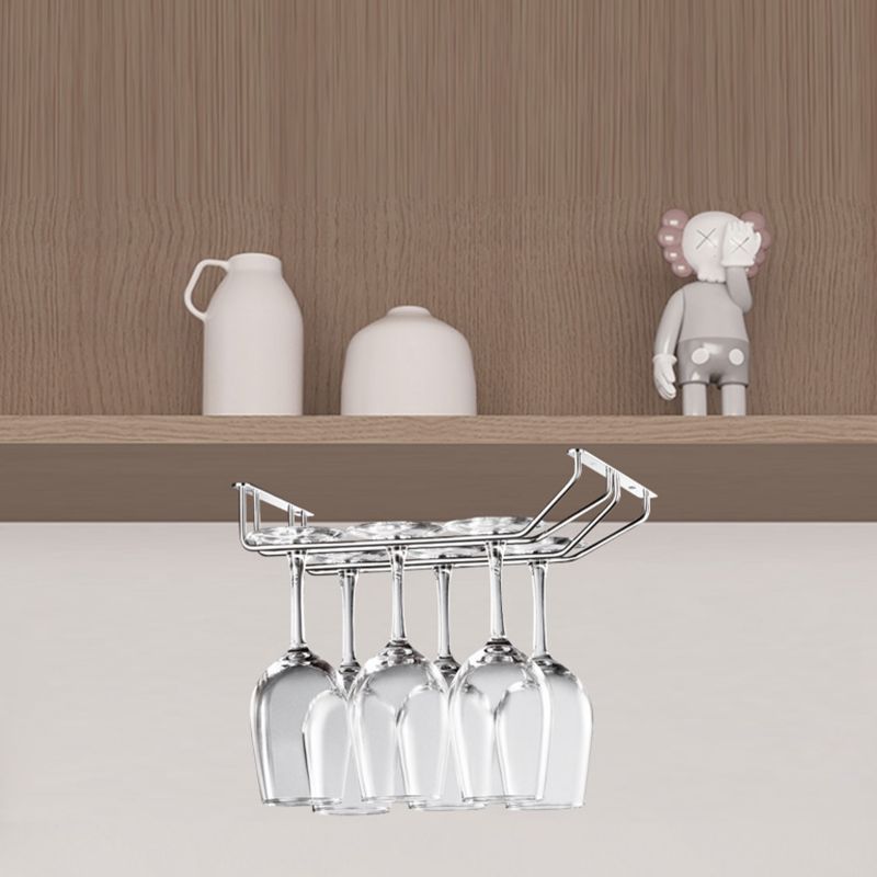 Berkualitas Rak Gelas Gantungan Gelas Bar Tempat Gelas Mini Bar Holder Gantungan Gelas Wine 2 Baris