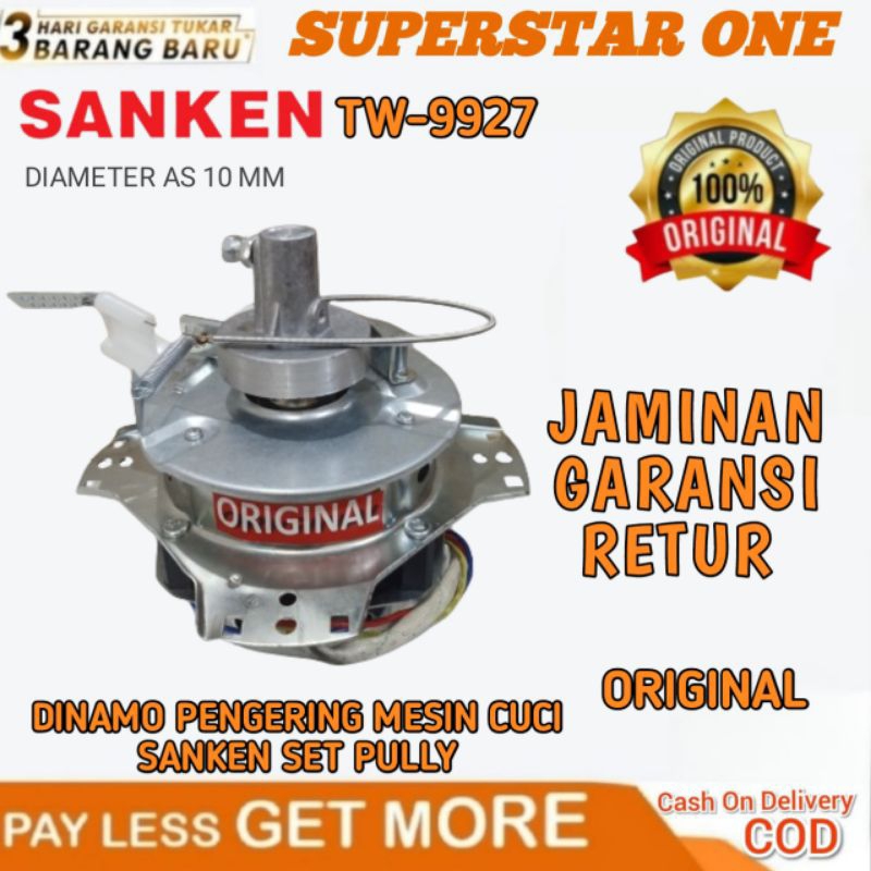 Dinamo Pengering Mesin Cuci Sanken TW-9927 SET PULLY