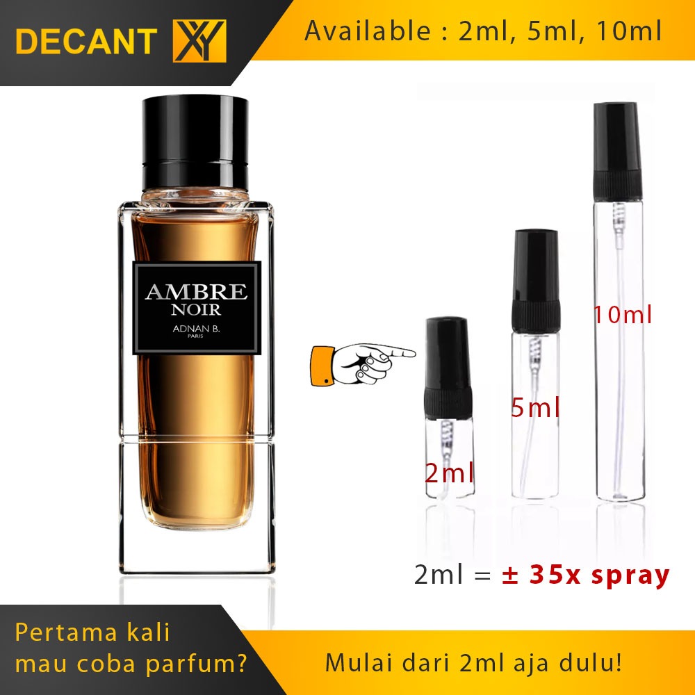 Decant Geparlys Ambre Noir Adnan B. for Men EDT 2ml 5ml 10ml