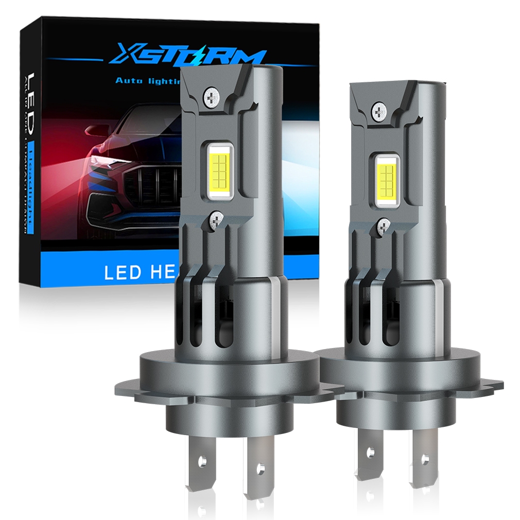 XSTORM 2PCS Lampu Depan LED Mobil Canbus H7 LED 60W Lampu Dioda Otomatis Lampu Depan Mobil Lampu