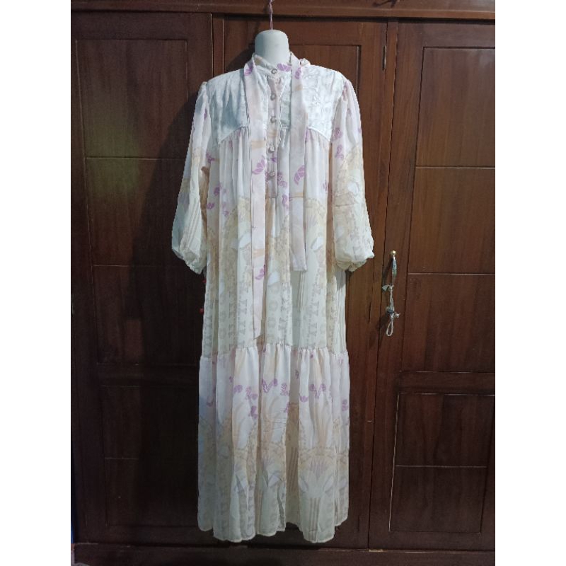 Meijiwang gamis setdung ceruty brukat/GAMIS LEBARAN MEIJIWANG SETDUNG BUSUI/gamis set hijab busui