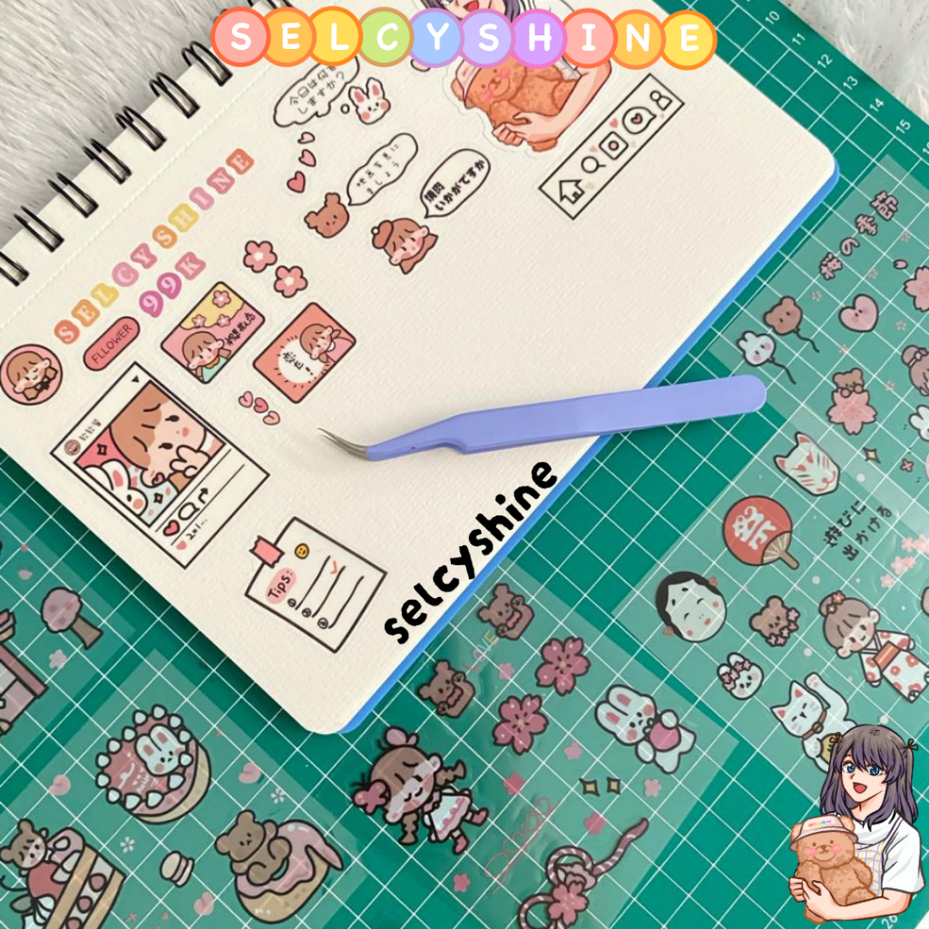 

[Selcyshine] 10 Lembar Sticker "Romance Spring" dan "Universe" / Sticker Deco Jurnal / Sticker DIY Jurnaling / Sticker BUJO DECO / Sticker Buku / Sticker Hias Botol / Sticker Anak-anak / Sticker PVC