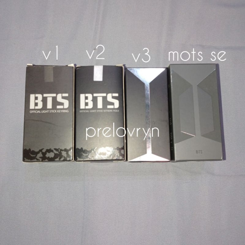 ready ina - bts official lightstick keyring v1, v2, v3, mots se