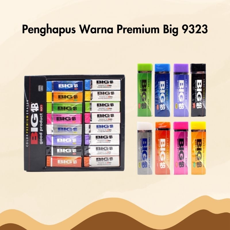 

Penghapus Warna Premium Big 9323 Stip Setip Eraser
