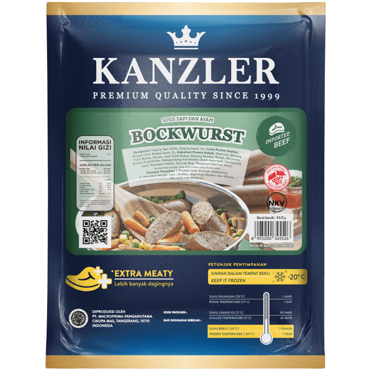 

KANZLER Bockwurst 360gr 360 gram [PROMO]