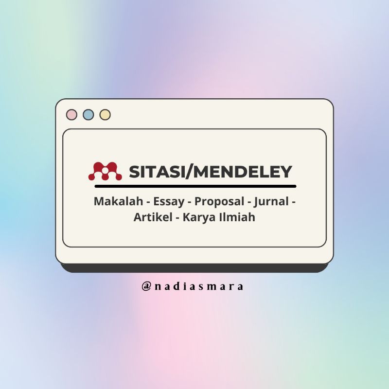 Edit Sitasi Mendeley