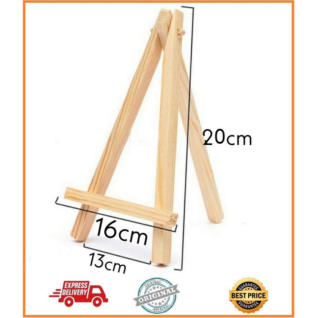 

WOODEN EASEL TRIPOD STAND KAYU PHOTO LUKIS 20 CM