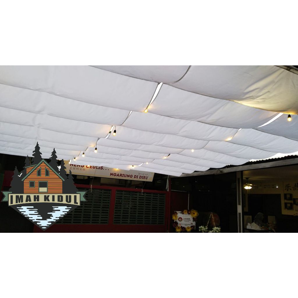 Awning sun shade gelombang 1x3 meter Bahan polyester D300