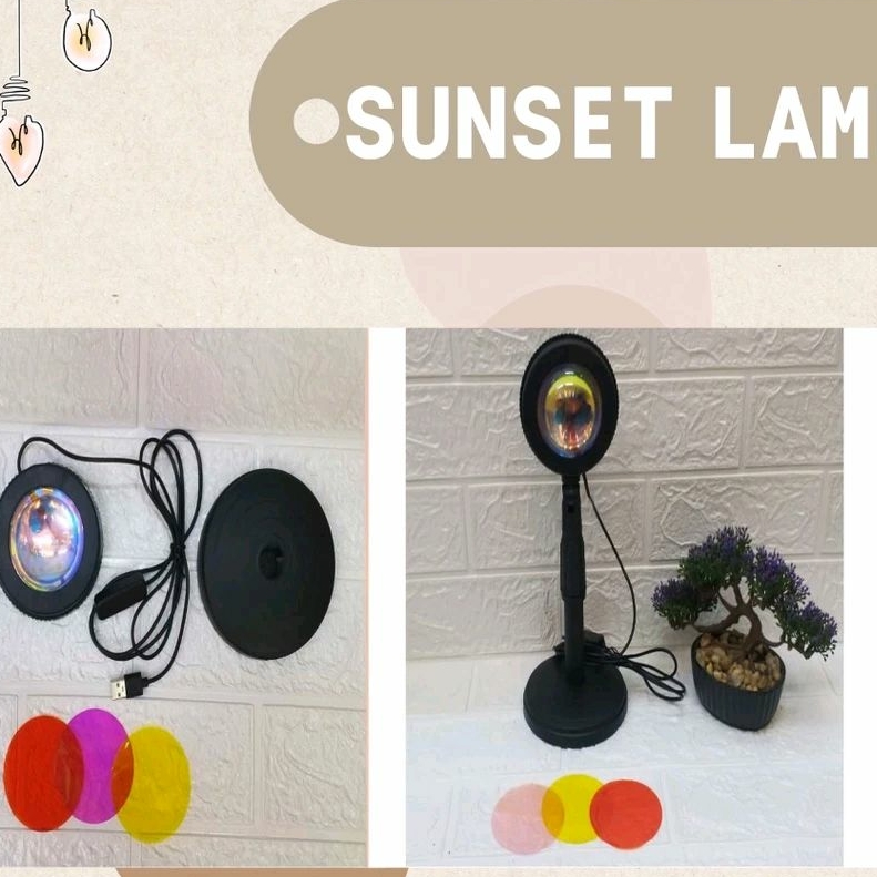 Lampu sunset proyektor//lampu sunset tidur