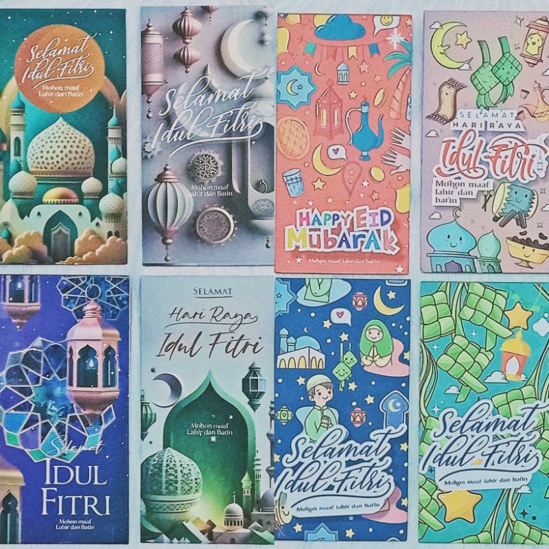 

Amplop lebaran premium tebal bahan aster 200GSM SIZE 7 X13,5 CM